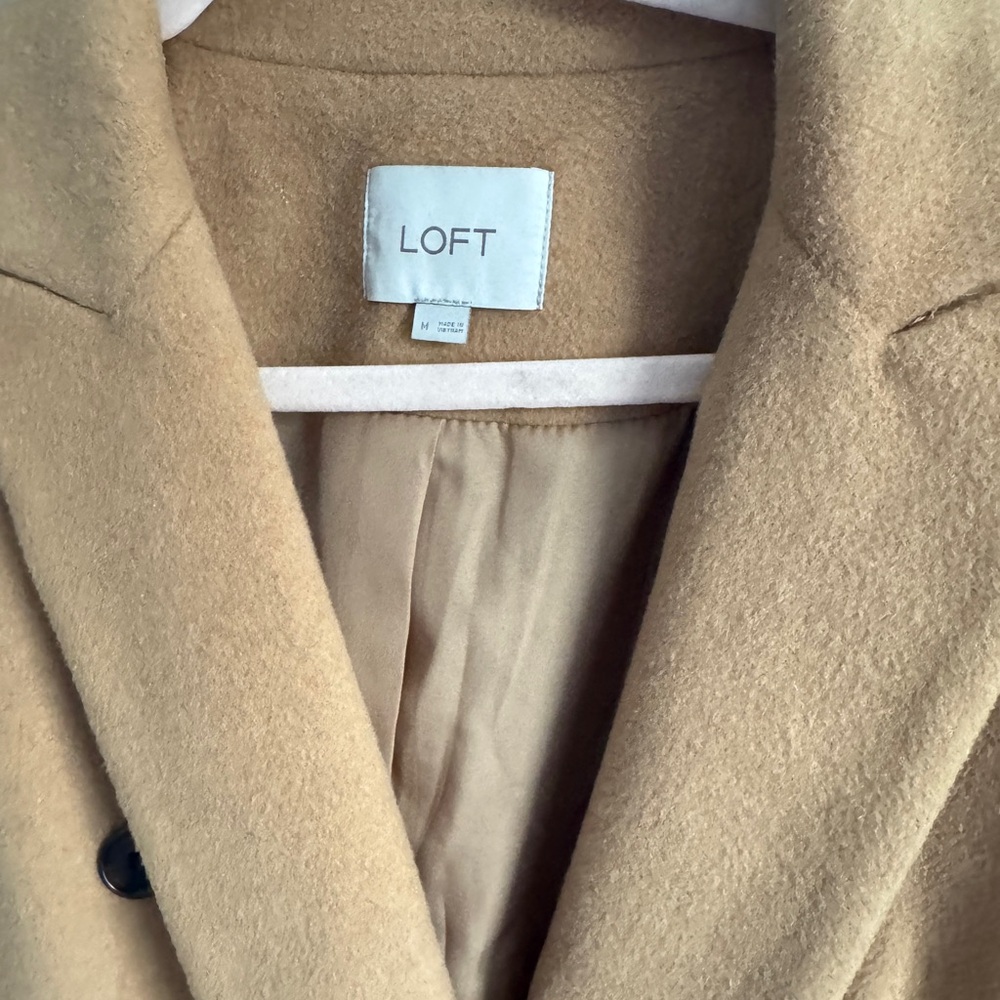 Loft Wool Blend Tailored Coat- Size Medium - Picture 2 of 4